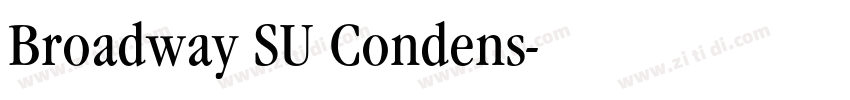 Broadway SU Condens字体转换